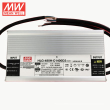 Mit Ware jetzt MEANWELL 7 Jahre 1400mA Konstant LED-Treiber 300VDC HLG-480H-C1400A